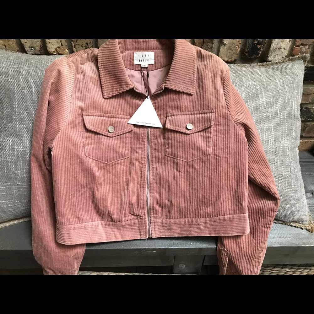 NEW Lost & Wander Corduroy Zip-up Jacket
